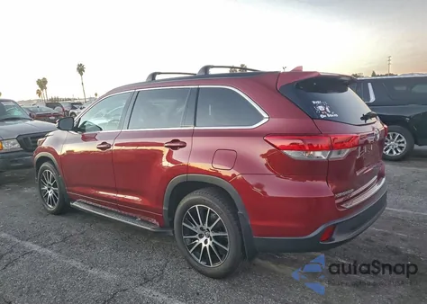 2018 Toyota Highlander Se from USA, damaged, VIN 5TDKZRFH7JS529279